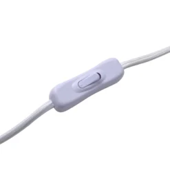 Lámpara de mesa Lindby Aelith, Ø 30 cm, blanca, cerámica, E27