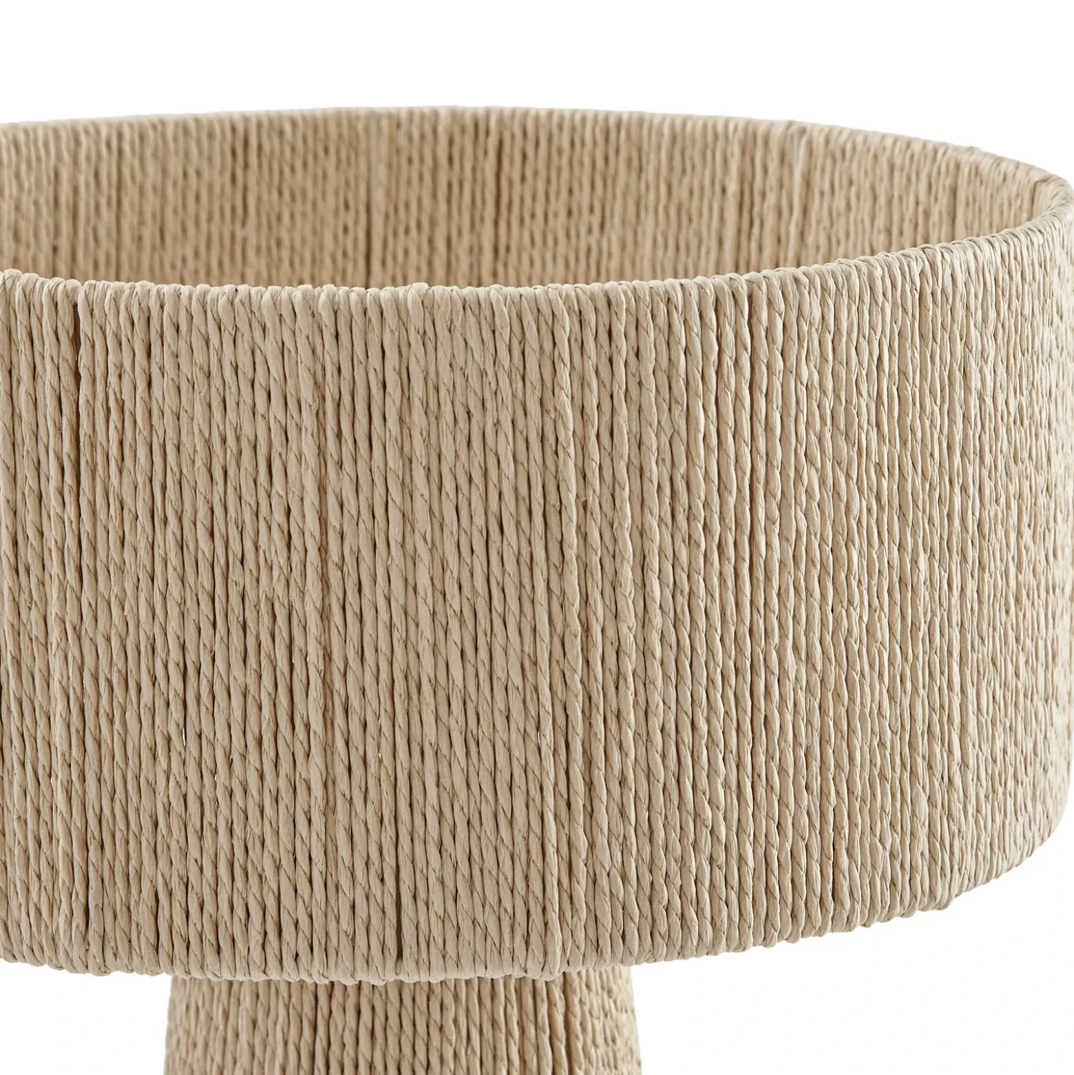 Lámpara de mesa Lindby Anuva, altura 42 cm, papel, beige, E27