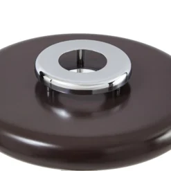 Lámpara de mesa Lindby Branford, estilo retro, marrón, cristal/mármol