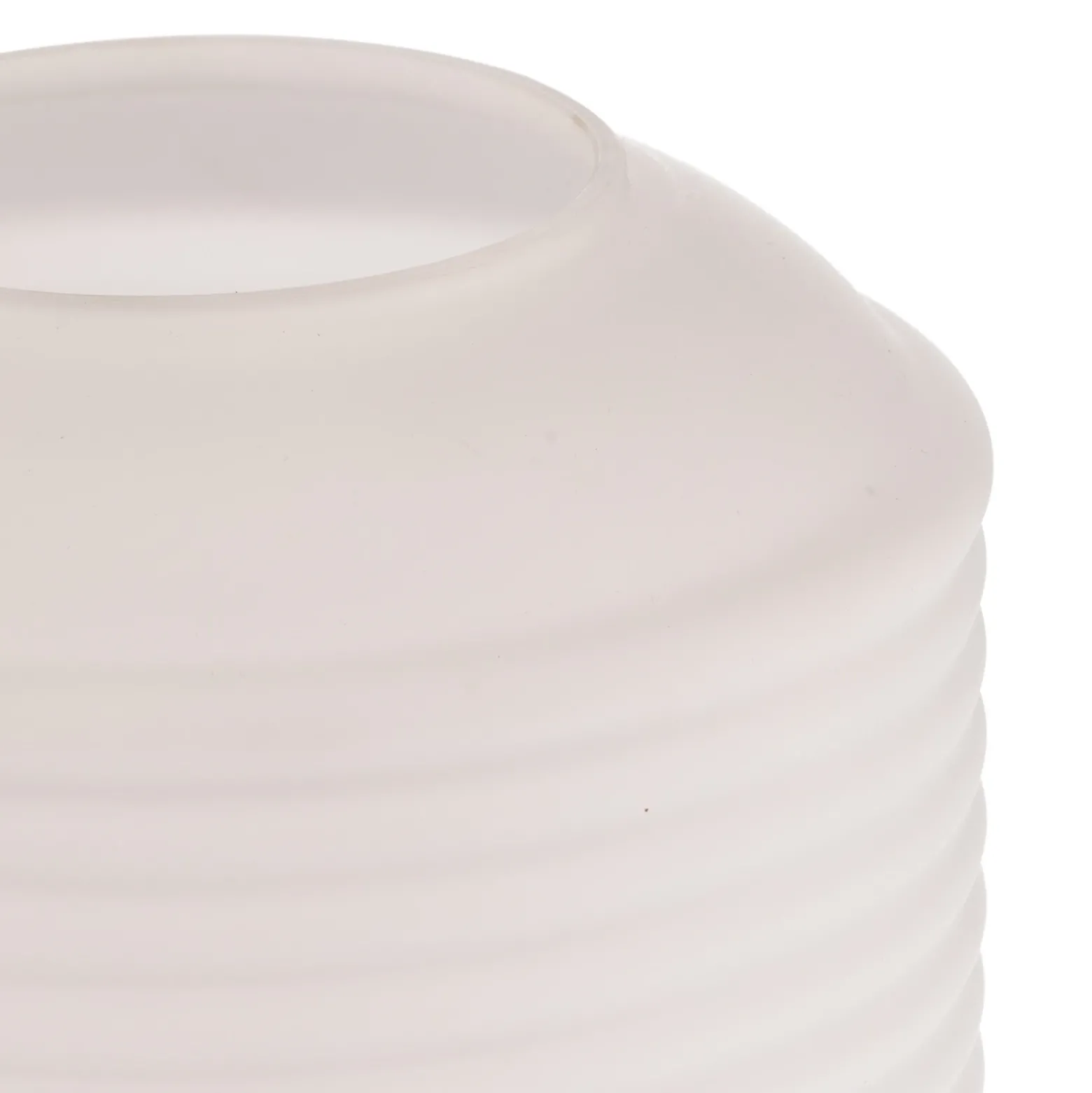 Lámpara de mesa Lindby Cagla, blanca, cristal, 25 cm altura, E27