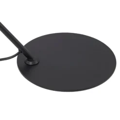 Lámpara de mesa Lindby Corali, negra, metal, altura 64cm
