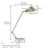 Lámpara de mesa Lindby Corali, verde claro, metal, altura 64cm