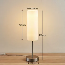 Lámpara de mesa Lindby Felice, cilindro