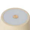 Lámpara de mesa Lindby LED recargable Janea TWIN, beige, metal