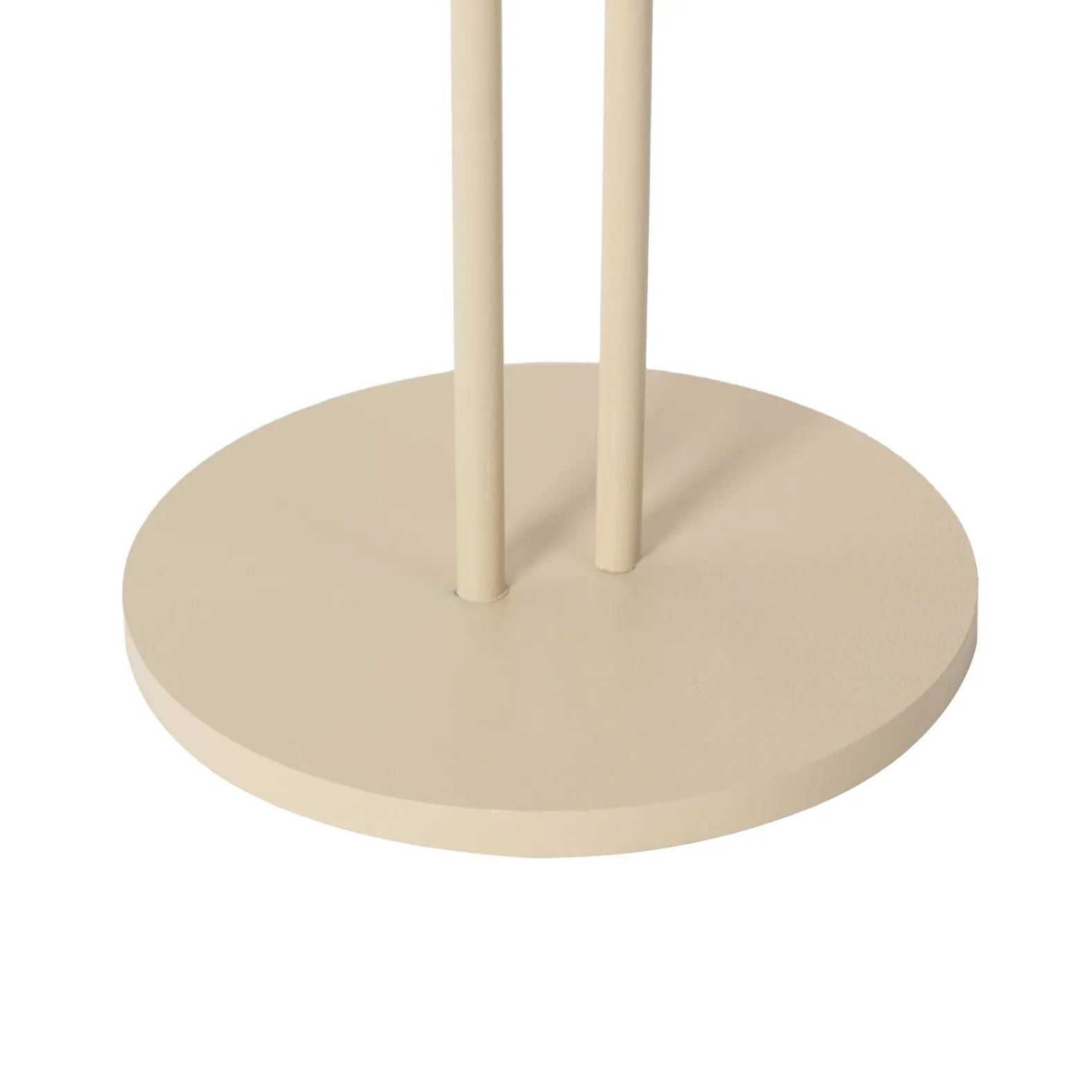 Lámpara de mesa Lindby LED recargable Janea TWIN, beige, metal