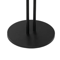 Lámpara de mesa Lindby LED recargable Janea TWIN, negra, metal