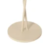 Lámpara de mesa Lindby LED recargable Janea, CRUZ, beige, metal