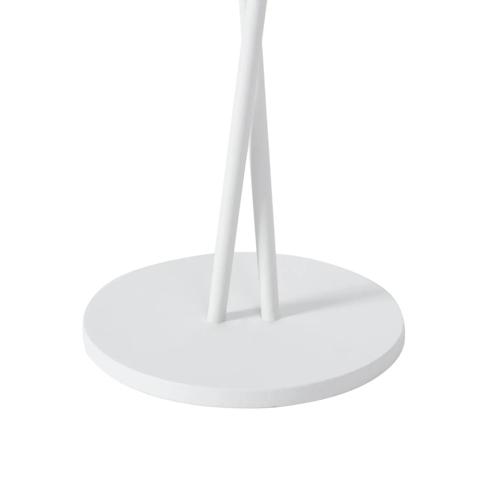 Lámpara de mesa Lindby LED recargable Janea CROSS, blanca, metal