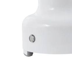 Lámpara de mesa Lindby LED recargable Maxentius, crema, cristal, atenuador