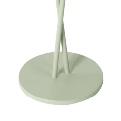 Lámpara de mesa Lindby LED recargable Janea CROSS, verde, metal
