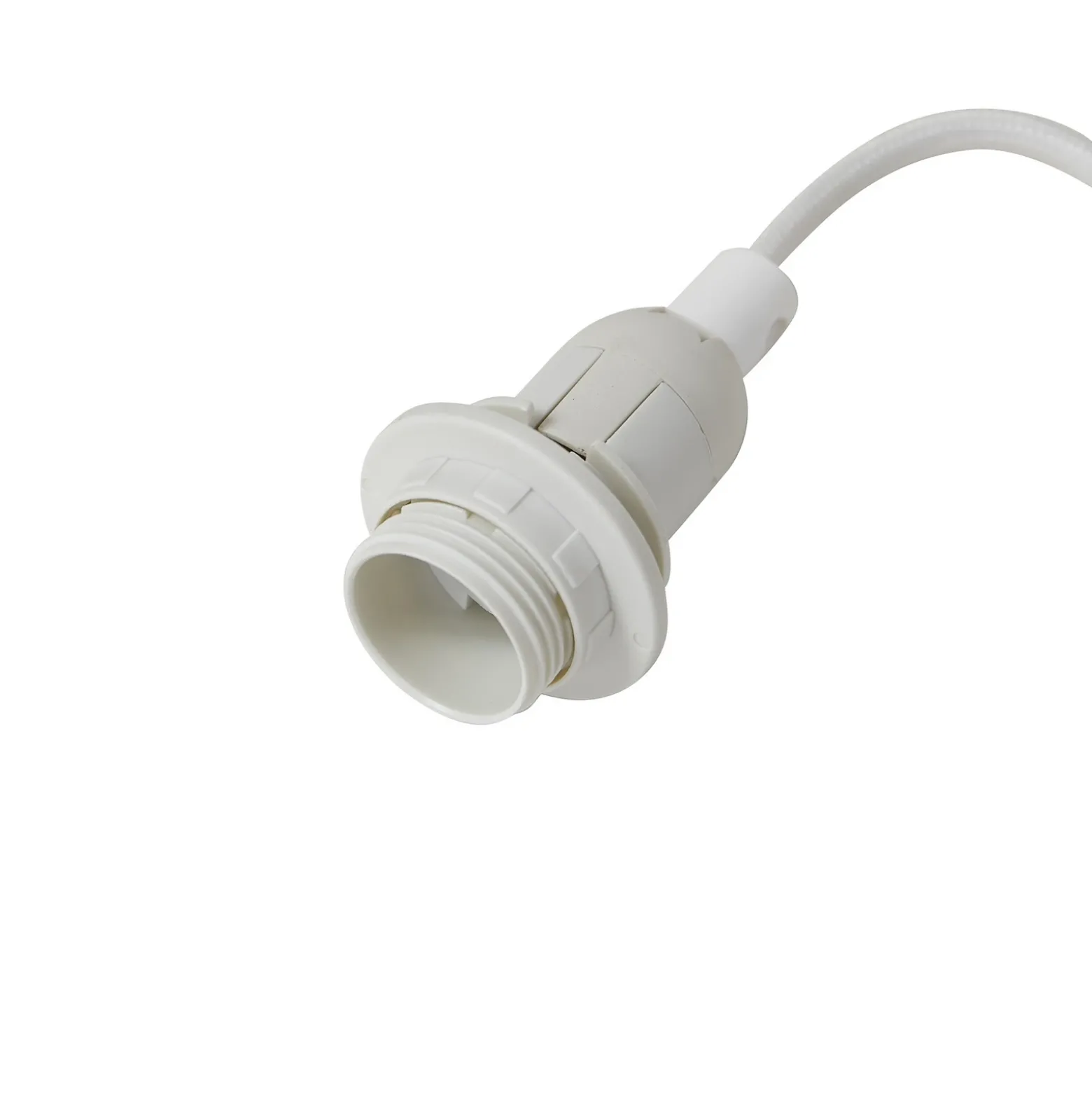 Lámpara de mesa Lindby Magali, blanca, papel, Ø 34 cm, E14