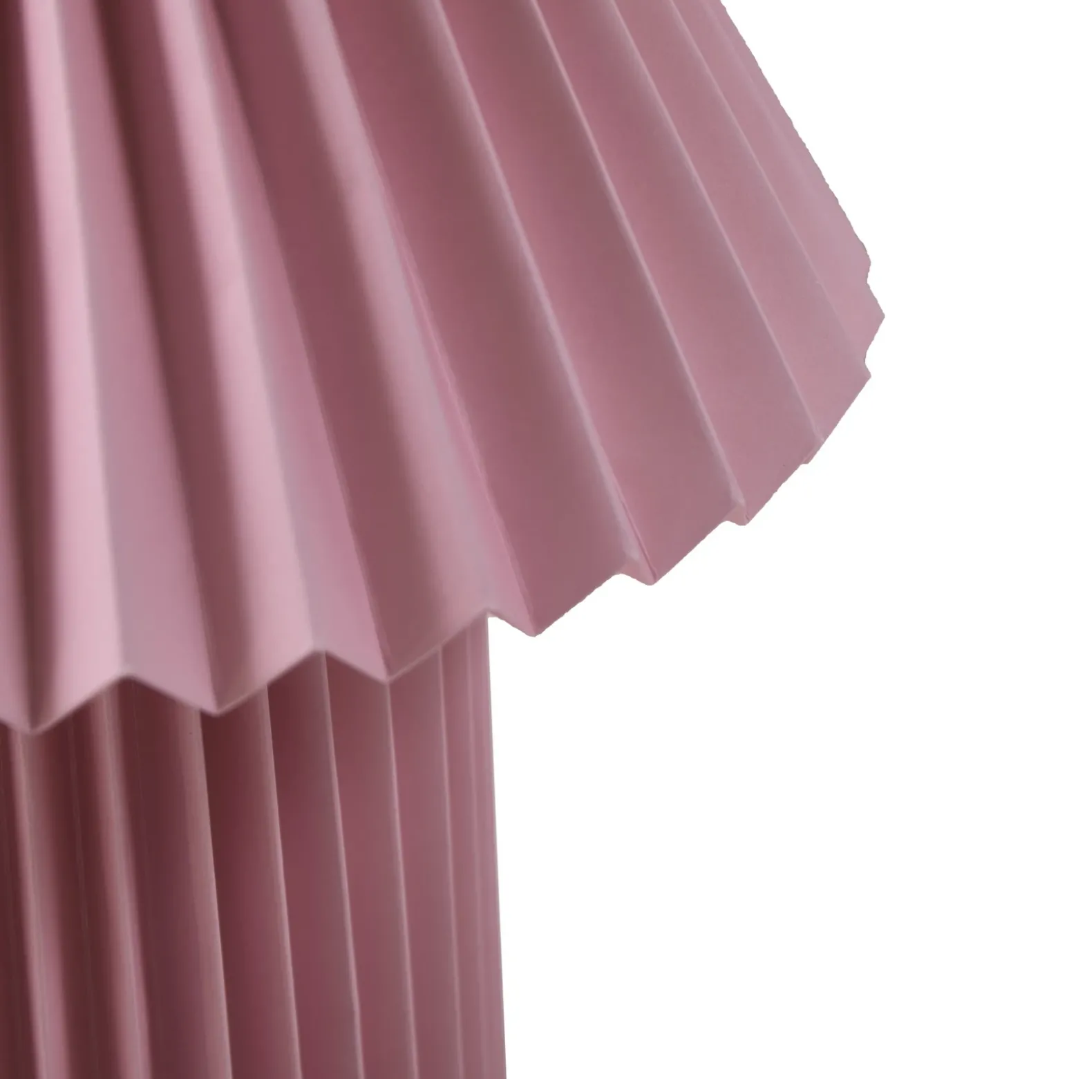 Lámpara de mesa Lindby Magali, rosa, papel, Ø 34 cm, E14