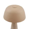 Lámpara de mesa Lindby Magritt, beige, metal, piedra, 41 cm