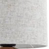 Lámpara de mesa Lindby Mayumi, altura 31 cm, madera, textil