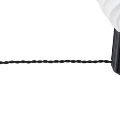Lámpara de mesa Lindby Nuvia, altura 39,1 cm, blanca, impresión 3D