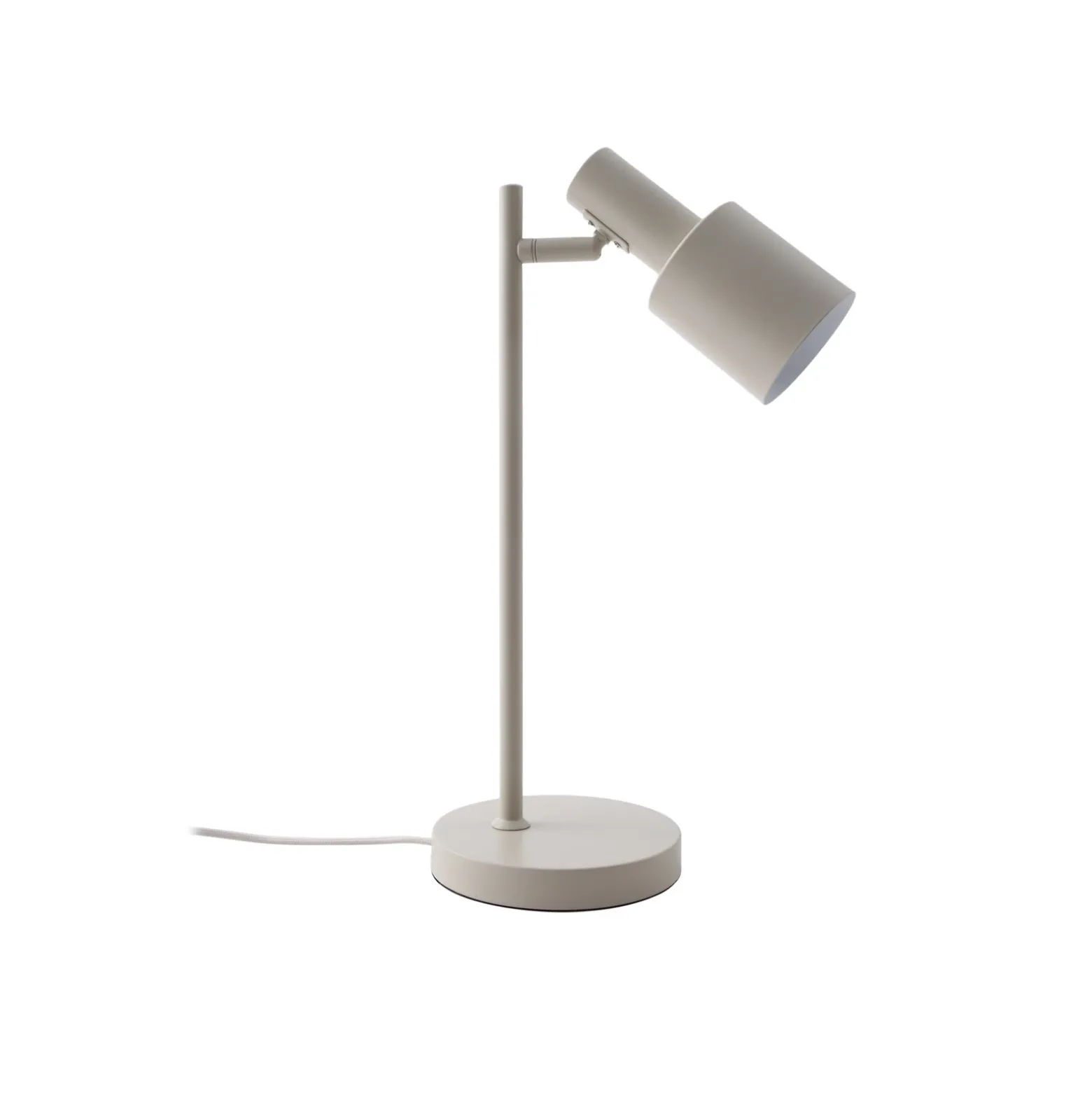 Lámpara de mesa Lindby Ovelia, beige, metal, E27