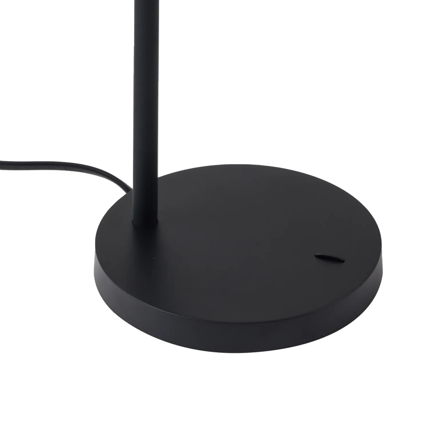 Lámpara de mesa Lindby Radka, negra, plástico, brazo flexible
