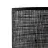 Lámpara de mesa Lindby Sorscha, negra, hierro, Ø 26 cm
