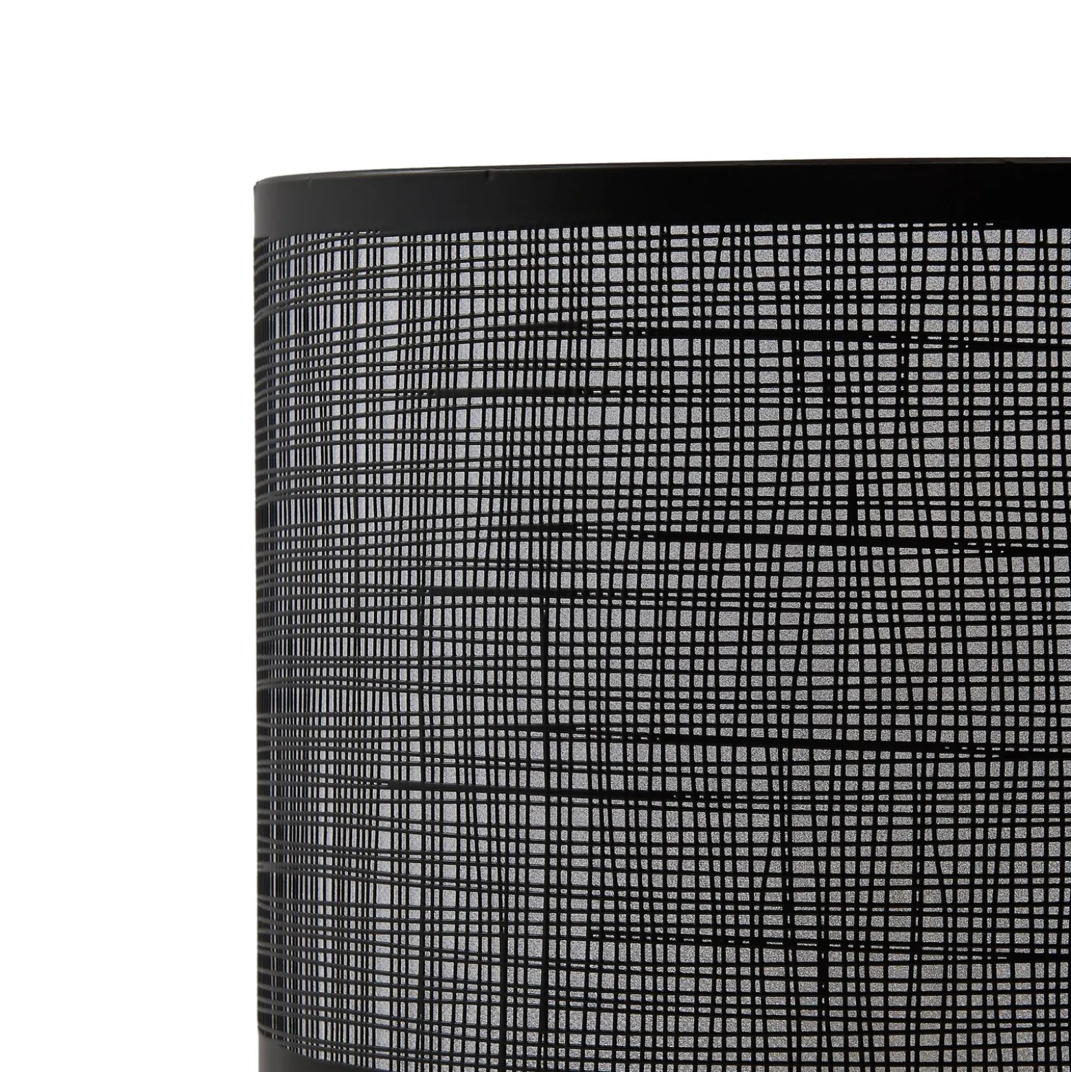 Lámpara de mesa Lindby Sorscha, negra, hierro, Ø 26 cm