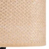Lámpara de mesa Lindby Soula, Ø 26 cm, beige, plástico, E27