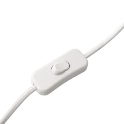 Lámpara de mesa Lindby Thalassia, blanca, Ø 26 cm, cerámica