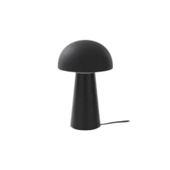 Lámpara de mesa Lindby Zyre LED recargable, negra, IP44, regulador táctil