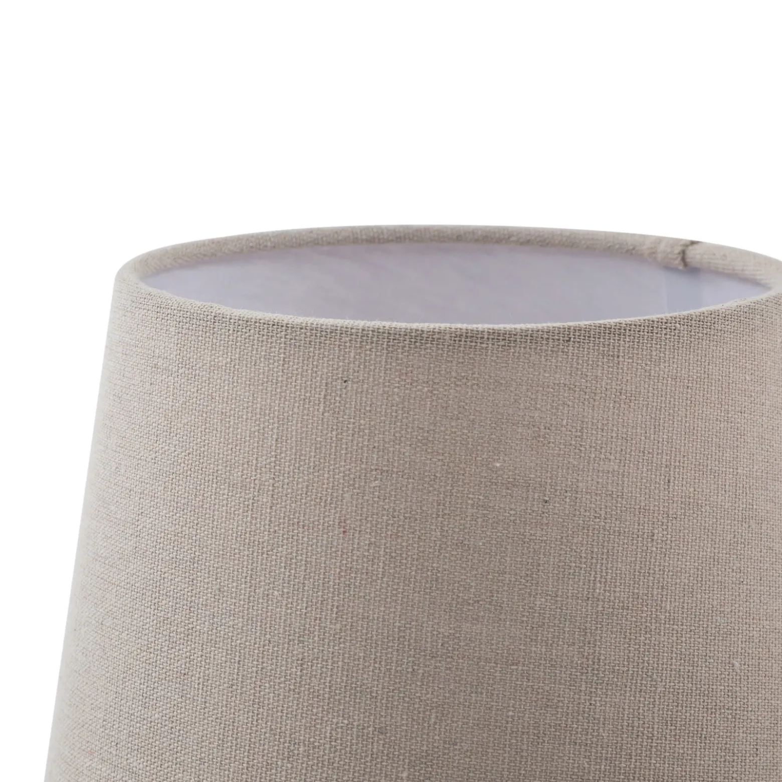 Lámpara de mesa Lucande Lyndorin, beige, cerámica