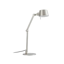 Lámpara de mesa Lucande Silka, 93 cm, níquel, regulable, E27