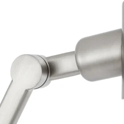 Lámpara de mesa Lucande Silka, 93 cm, níquel, regulable, E27
