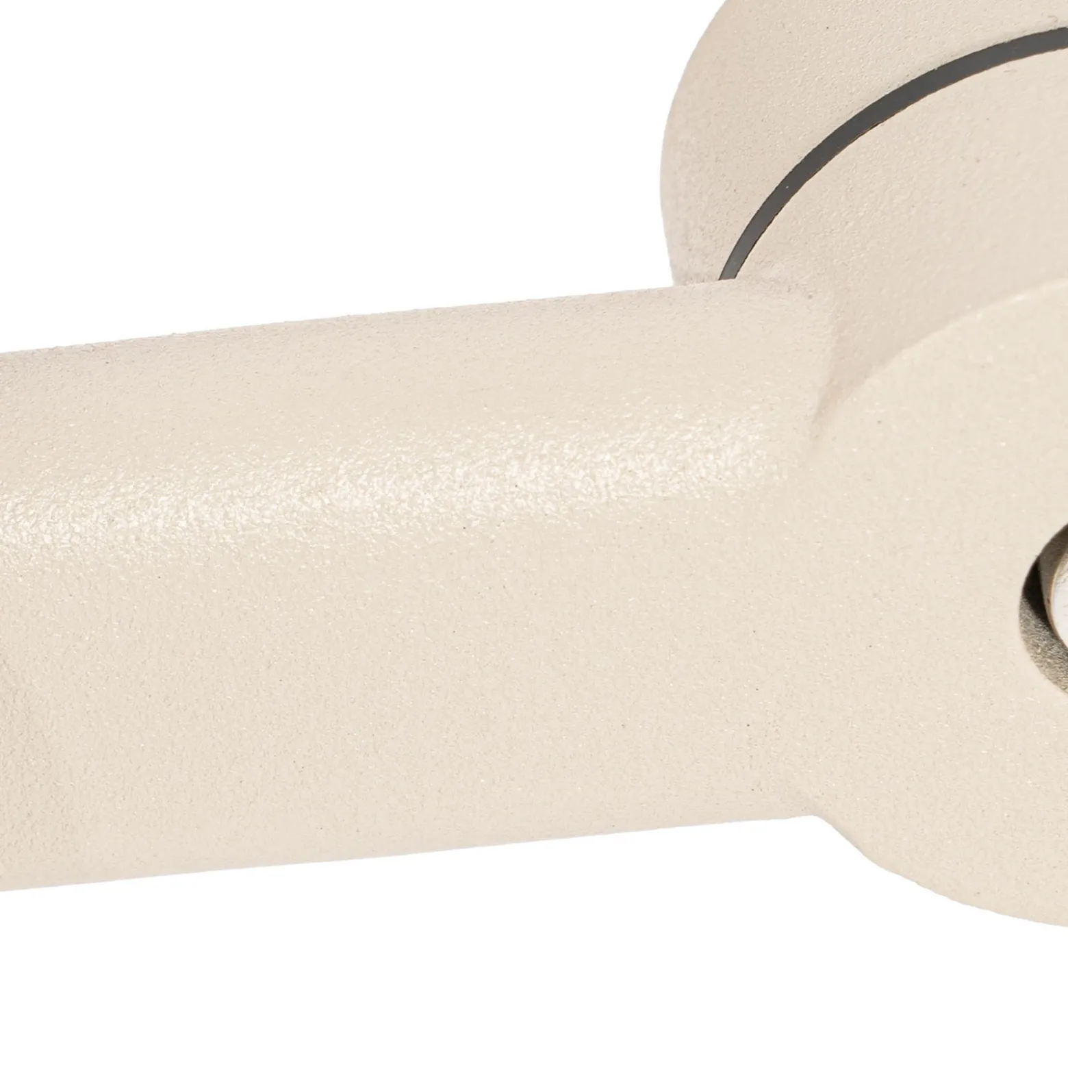 Lámpara de mesa Lucande Silka, 93 cm, beige, regulable, E27
