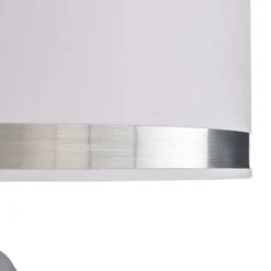 Lámpara de mesa Lund, blanco/ópalo, altura 70 cm