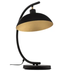 Lámpara de mesa 1036, 1 luz, negro-dorado
