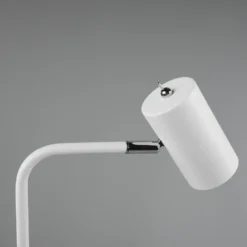 Lámpara de mesa Marley, blanca, altura 45 cm, metal