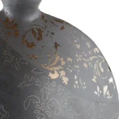 Lámpara de mesa Mary, cerámica y chintz alto 50 cm