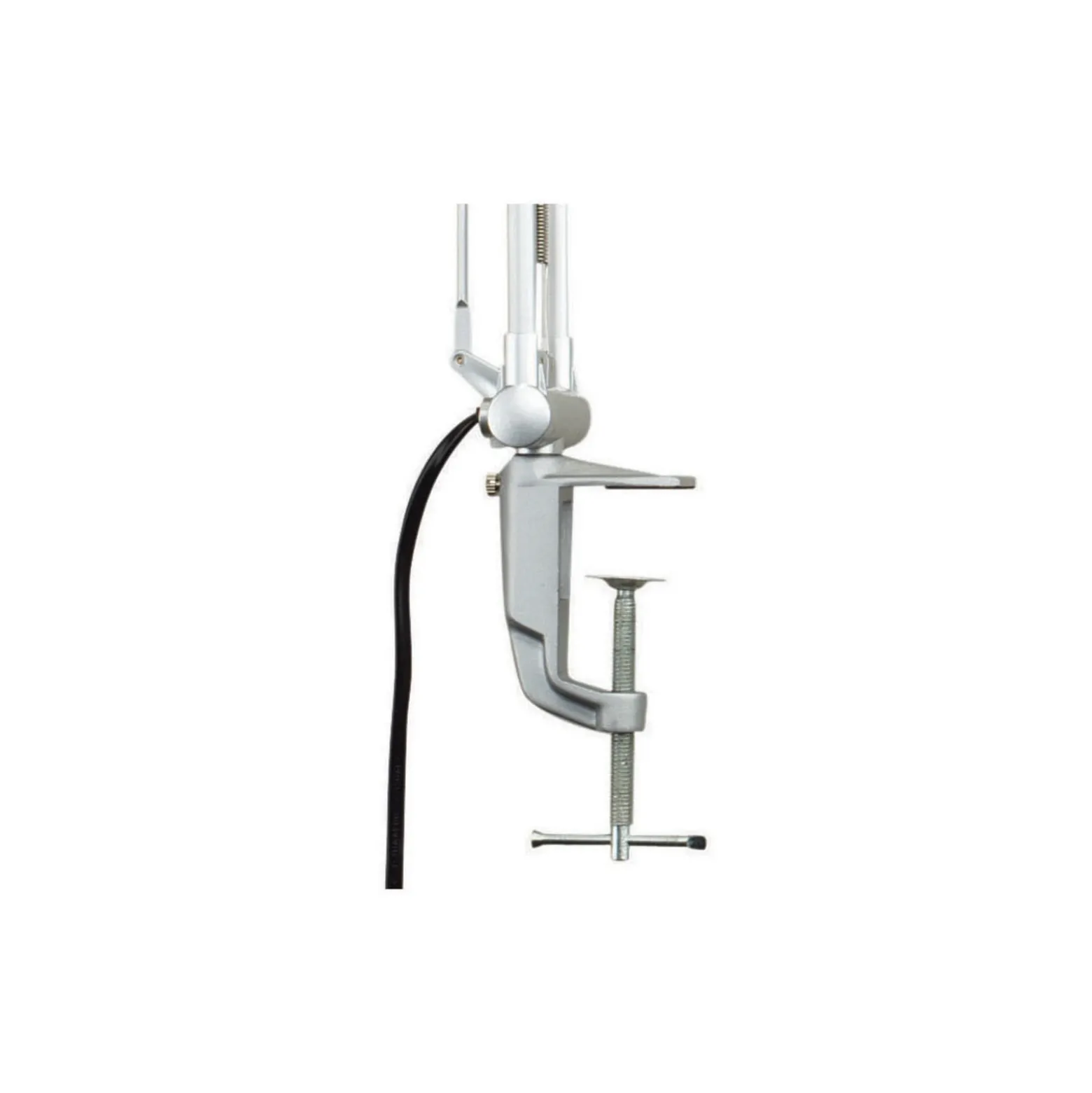 Lámpara de mesa MAULoffice, negro/plateado, altura 56 cm, metal