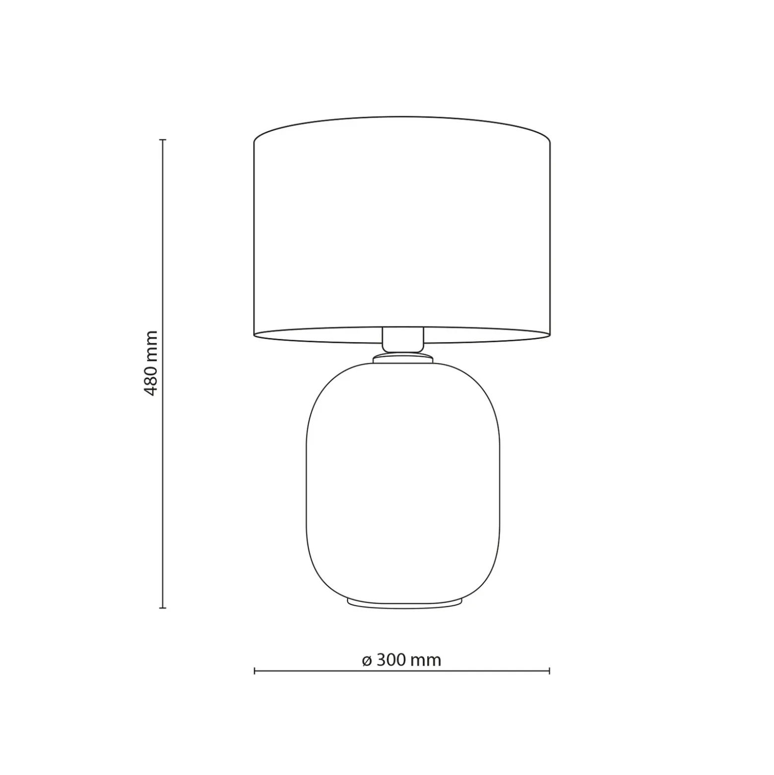 Lámpara de mesa Melody, arena, textil, altura 48 cm, E27