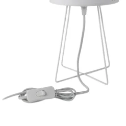 Lámpara de mesa Mila, tela, unicornios, E14, altura 32,5 cm