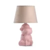 Lámpara de mesa Monkey, rosa, cerámica, 28 cm de altura, E14