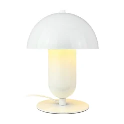 Lámpara de mesa «Movie» de Dyberg Larsen, blanca, metal, E27