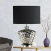 Lámpara de mesa Network con pantalla negra