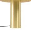 Lámpara de mesa Nola Dionne, latón/beige, 33 cm, metal, E14
