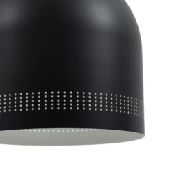 Lámpara de mesa Nola Oura, negra, altura 45 cm, hierro, E14