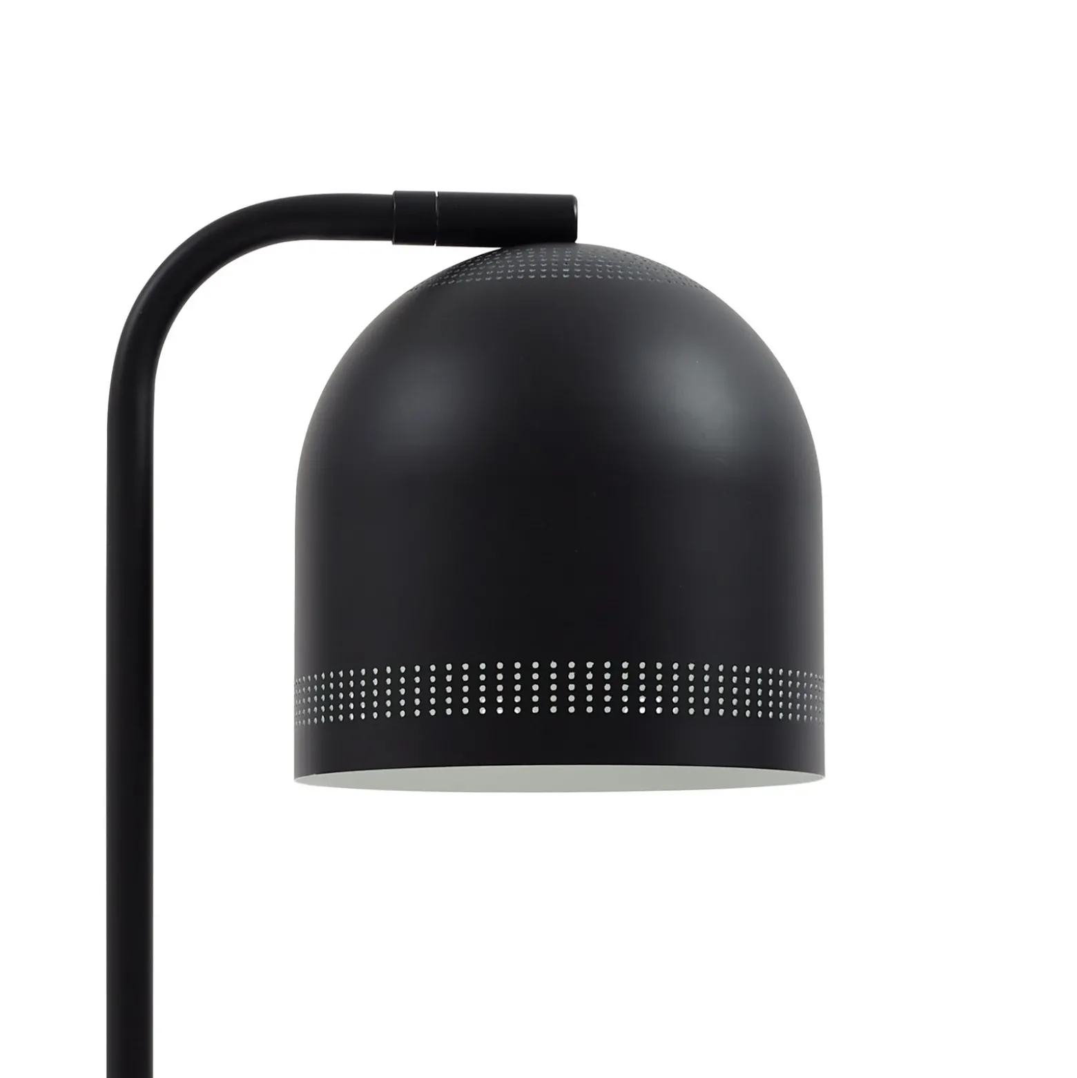 Lámpara de mesa Nola Oura, negra, altura 45 cm, hierro, E14