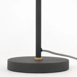 Lámpara de mesa Nové, regulable, negra