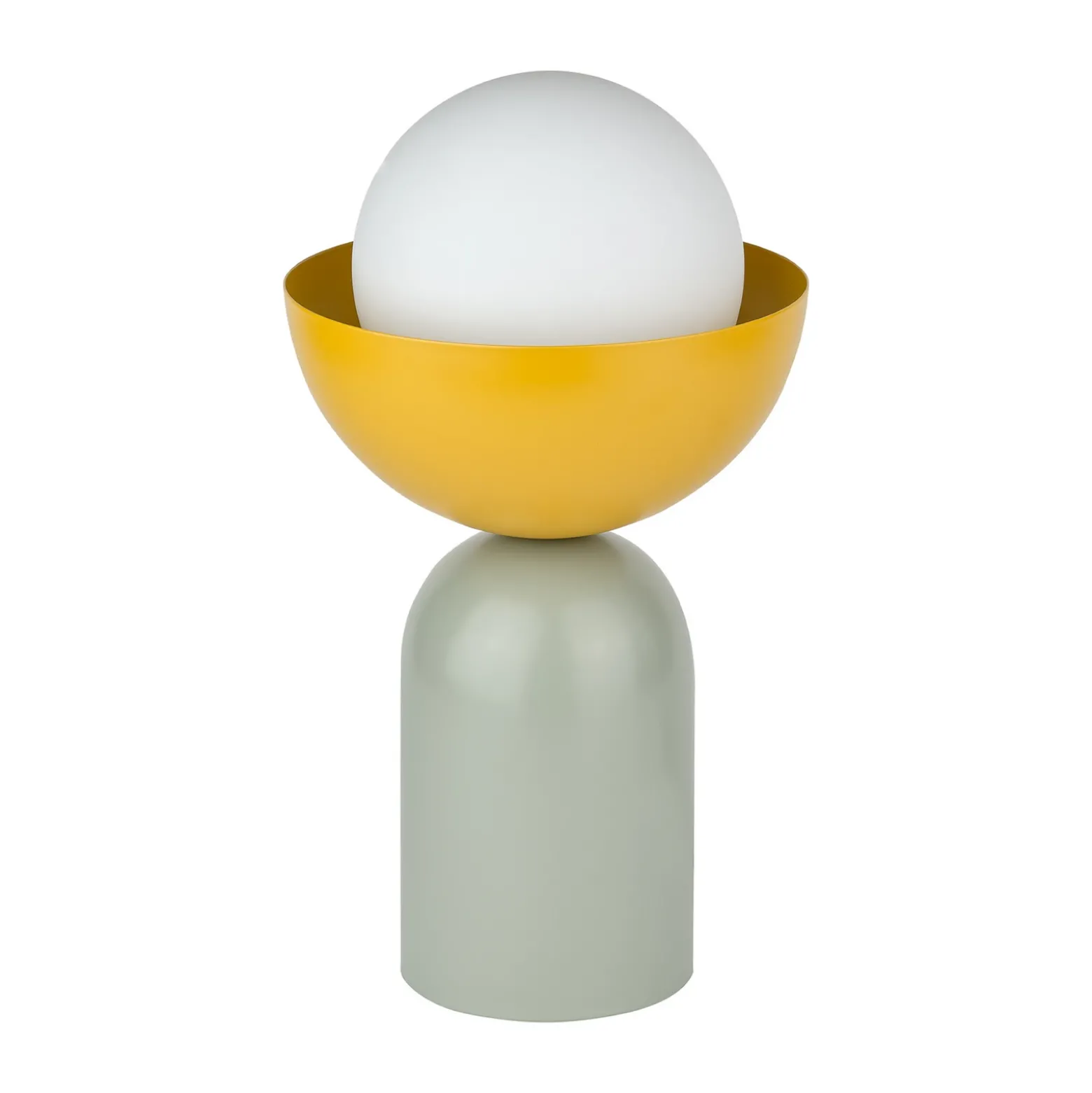 Lámpara de mesa OSRAM Decor Bowl, verde/amarillo, acero, E14
