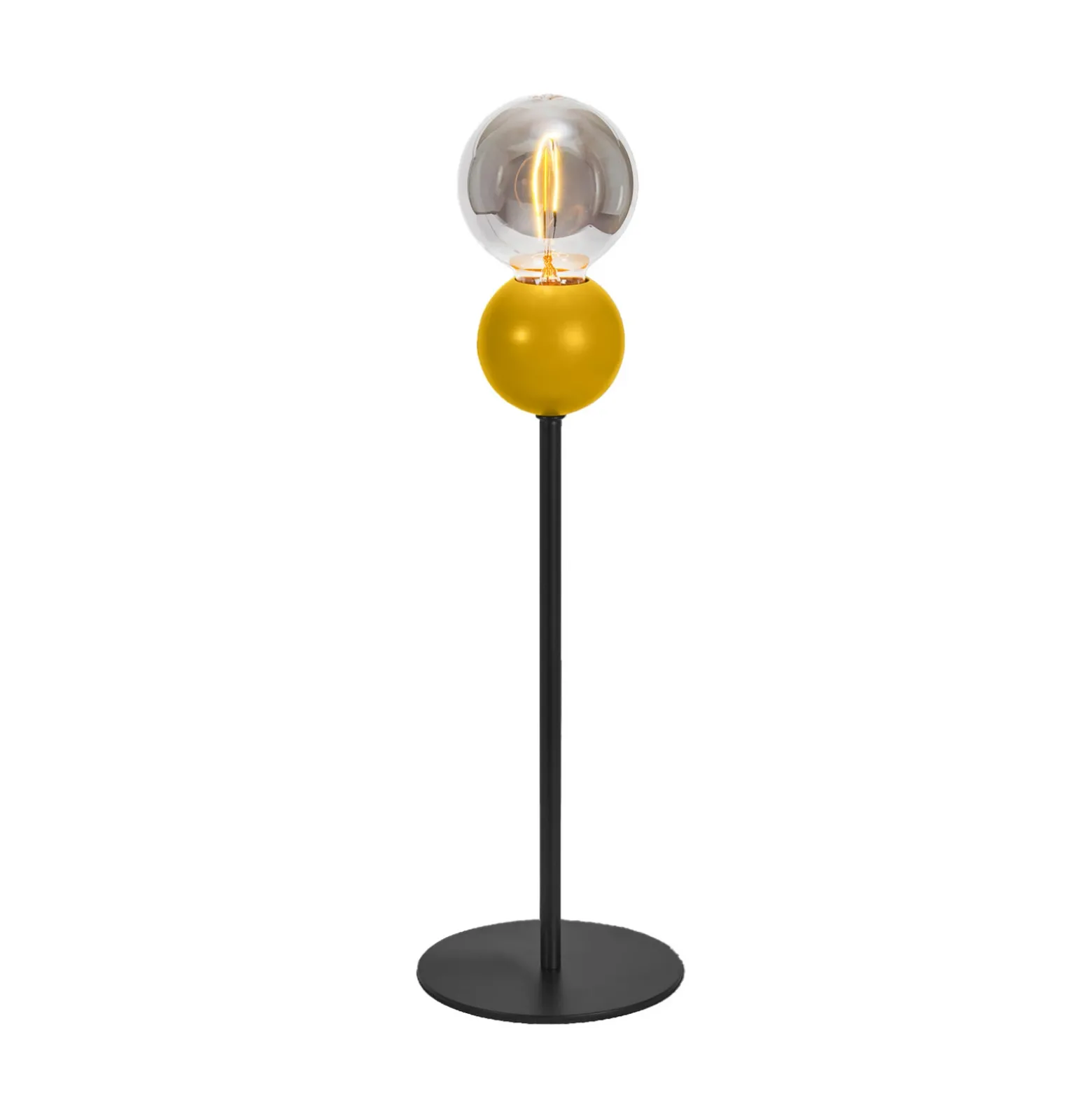 Lámpara de mesa OSRAM Decor Bubble, amarilla, 1 luz, acero, E27