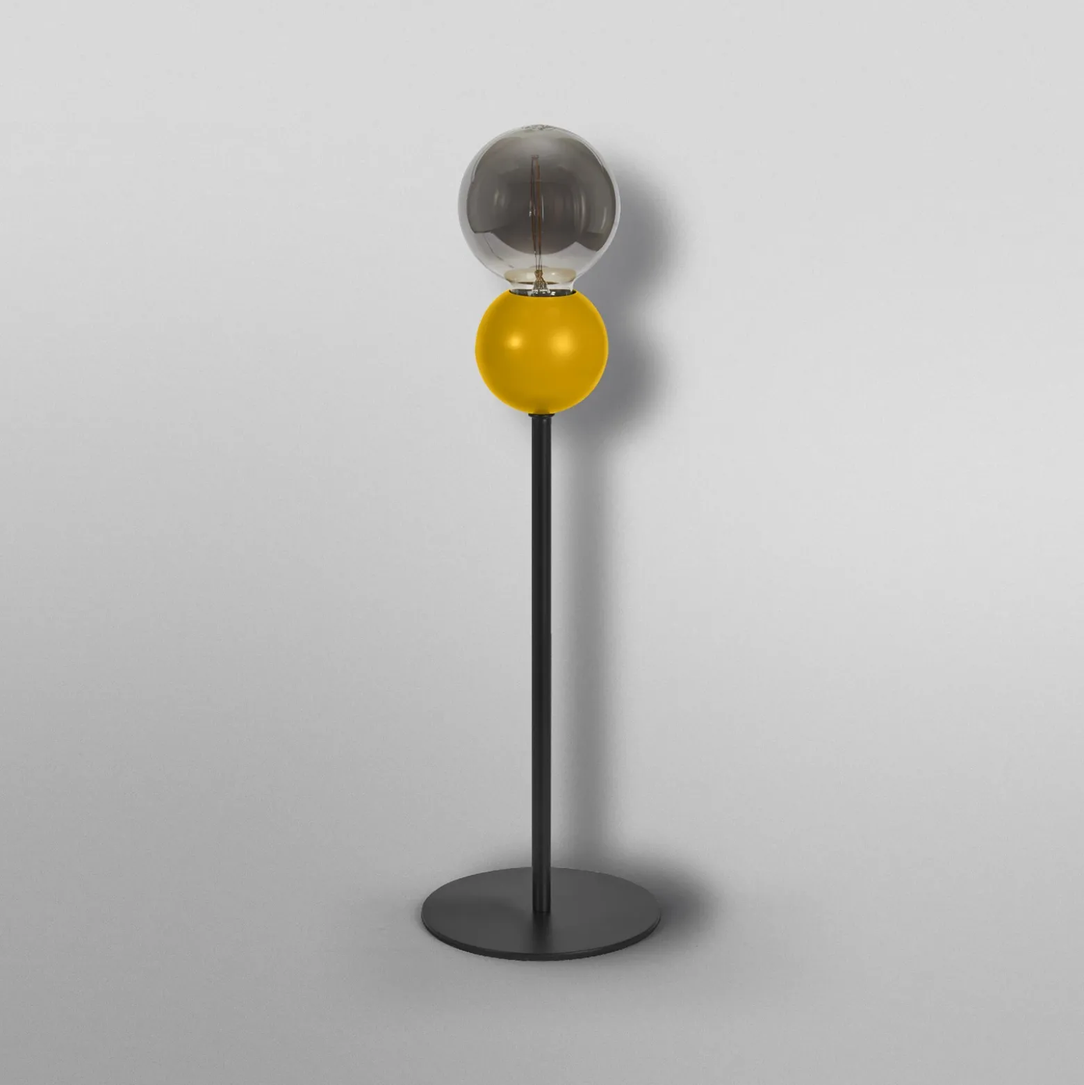 Lámpara de mesa OSRAM Decor Bubble, amarilla, 1 luz, acero, E27