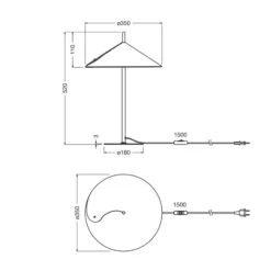 Lámpara de mesa OSRAM Decor Flip, azul, fieltro, G9, regulable