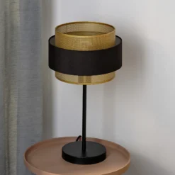 Lámpara de mesa OSRAM Decor Hornet, negro/dorado, E27