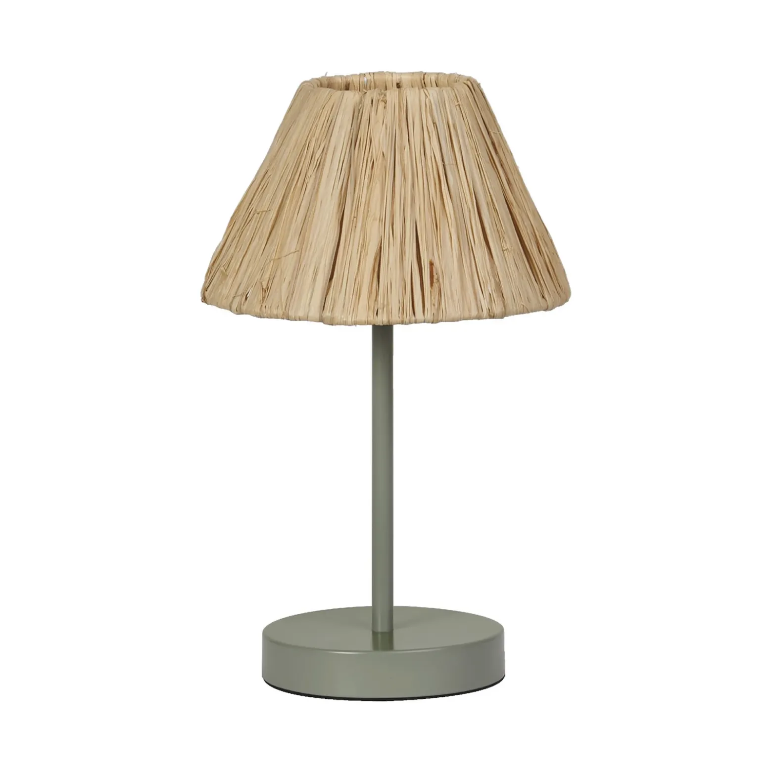 Lámpara de mesa OSRAM Decor Raffia, 1 luz, rafia, color natural, E27